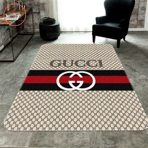 brown gucci print rug|gucci decor temporary.